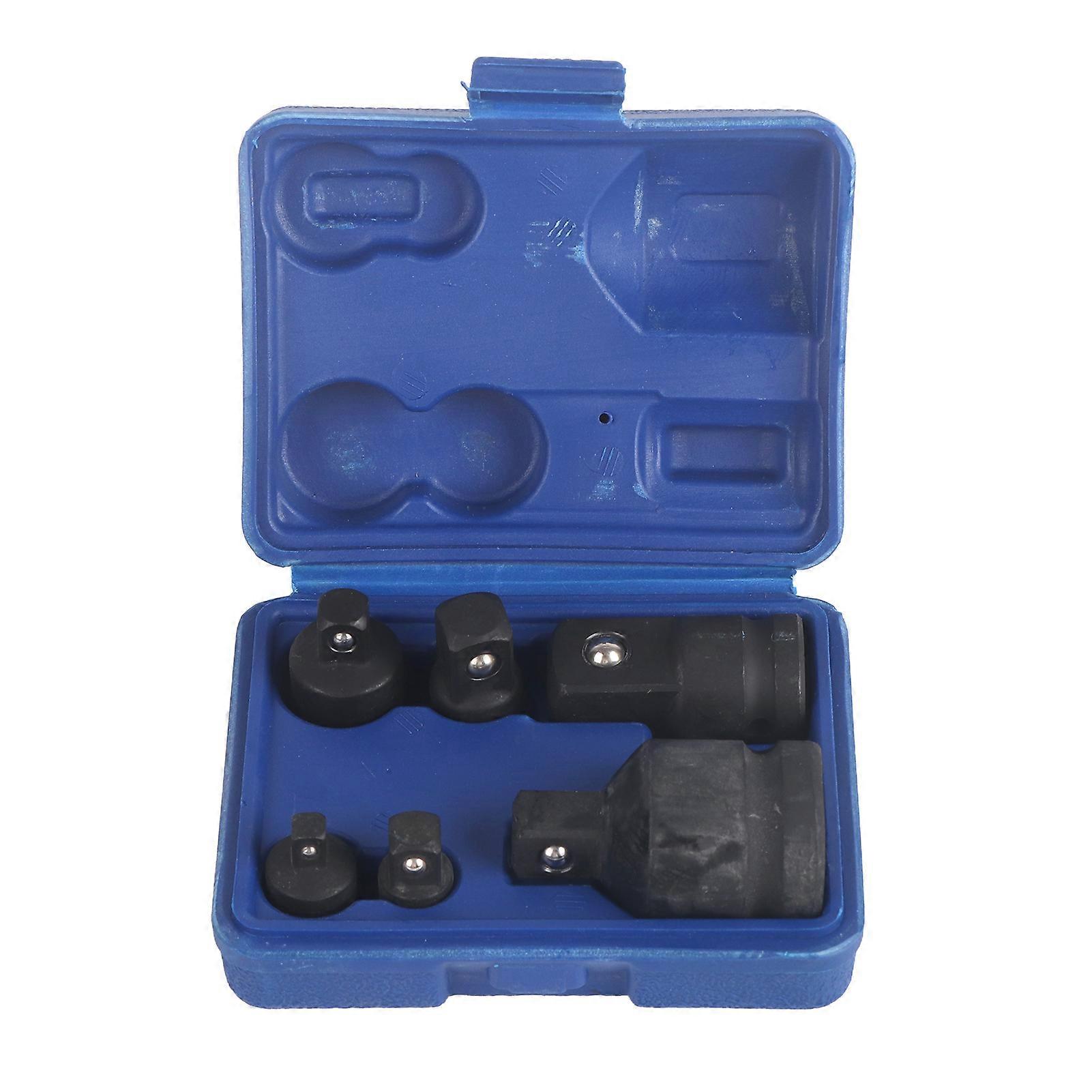 6Pcs Impact Socket Adaptor Reducer Set Adapter 1/4 1/2 3/8 3/4 Ratchet Breaker E2U270