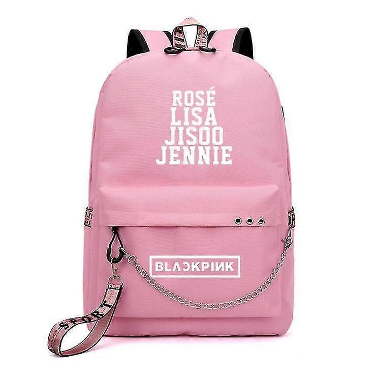 Usb Rechargeable Canvas Backpack(pink)