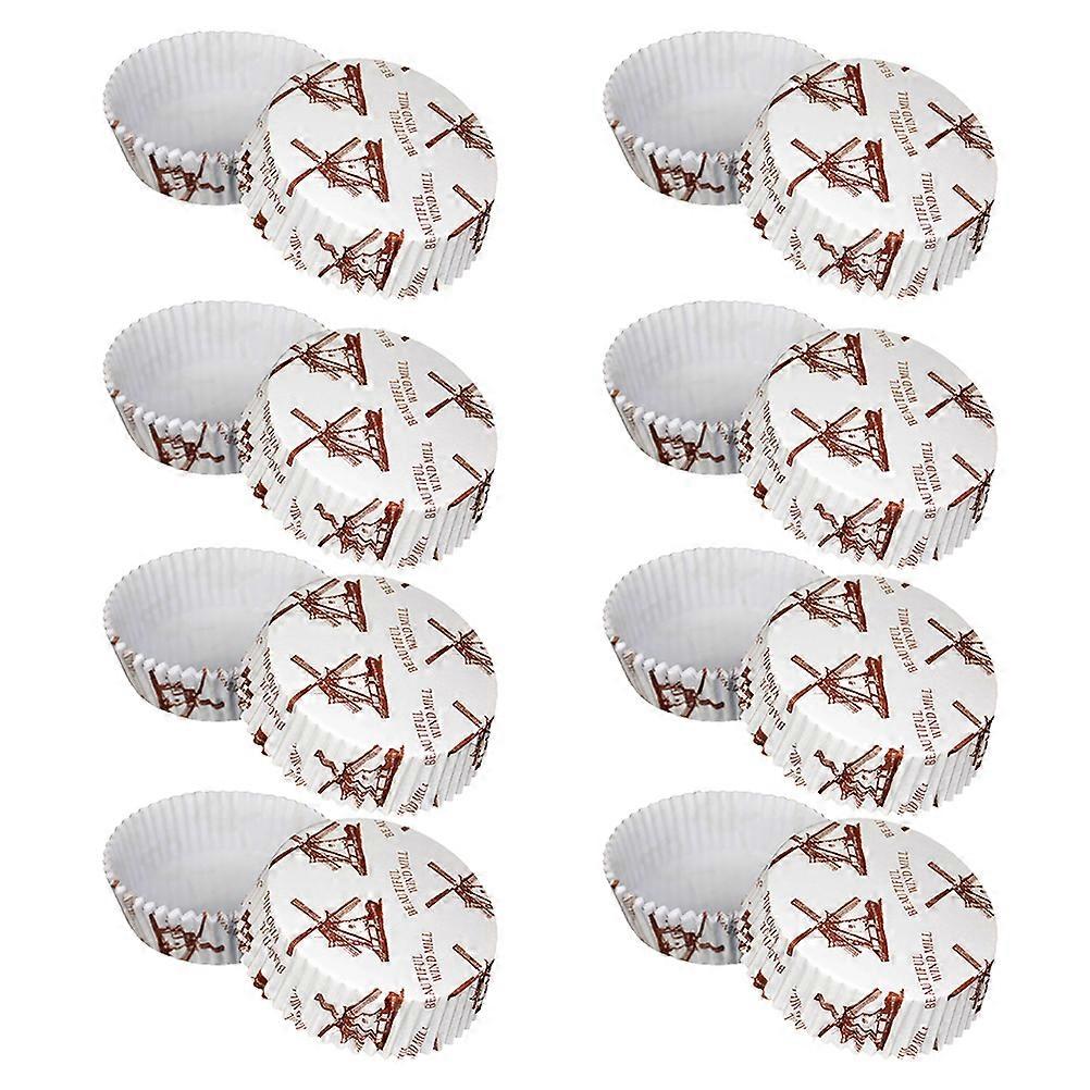 300Pcs Paper Cake Cups Oil-proof Cupcake Holders Useful Baking Supplies