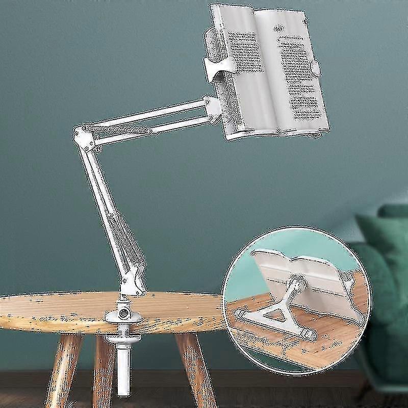 Desktop Long Arm Children's Reading Frame Multi-angle Adjustable Bookshelf Bedside Reading Foldable Book Stands