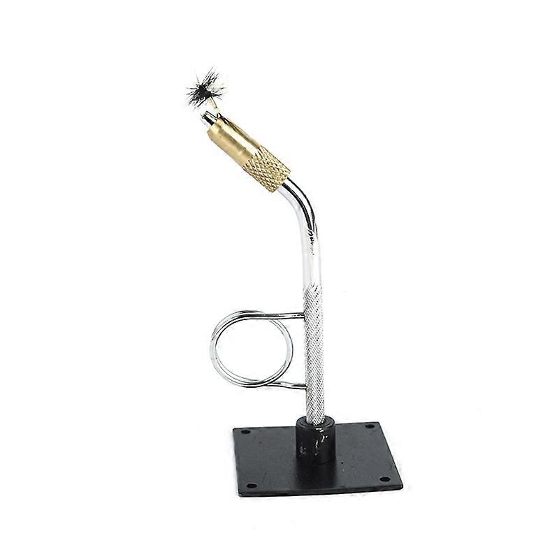 Portable Fly Tying Vise with Base C-Clamp Fish Tackle Kit Travel Alloy Fly Fishing Tackles Hook Bin