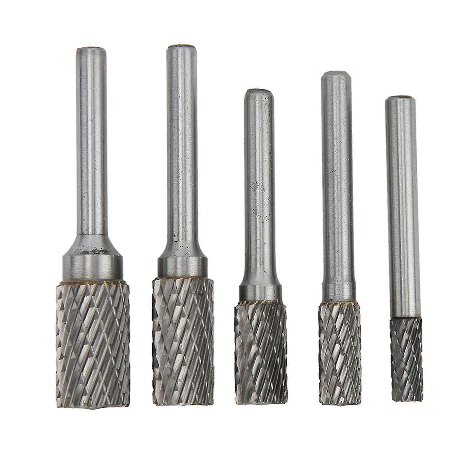Double Cut Carbide Burrs Rotary Files Set 6mm Shank for Metalwork Wood Carving Jewellery Making Surface Grinding YEMAA
