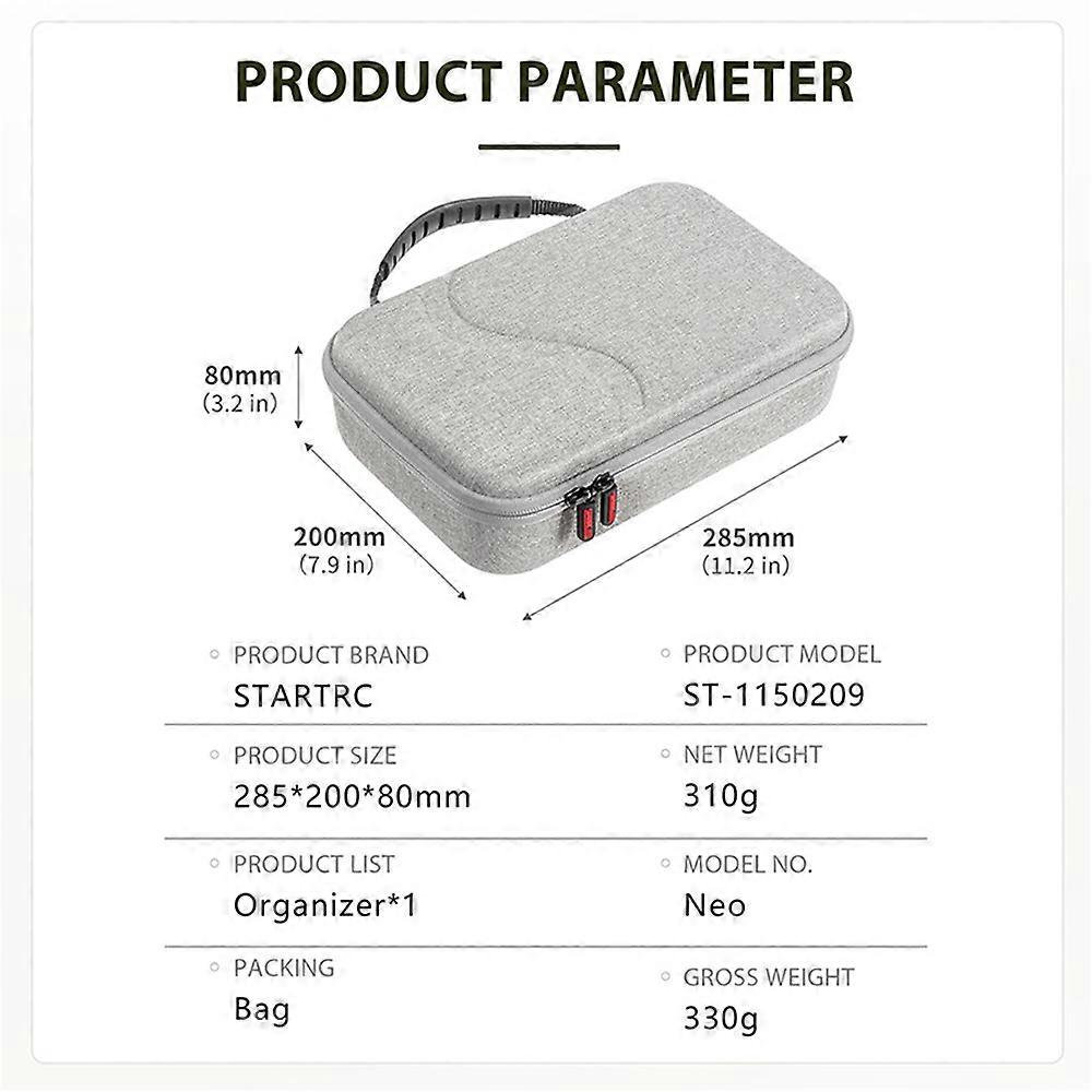 Drone Bag Camera Case Storage Portable Dustproof All-in-One Carrying Case Luminous Handbag Accessories for DJI NEO