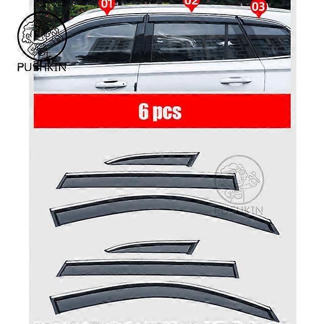 Car Side Vehicle Window Parts Window Deflector Vehicle Window Parts Window Visor Vent For Geely Monjaro KX11 2021 2022 2023 Wind Shields Sun Rain Gu