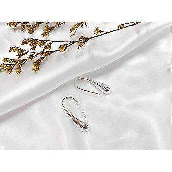 Orecchini Pendenti Artigianali In Argento 925 – A Goccia Allungata, Fatti A Mano In Thailandia, Chiusura A Amo, Regalo Donna