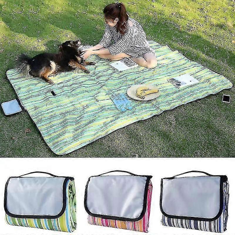 Im Freien faltbare wasserdichte Picknickmatte Mode verdicken Pad atmungsaktiv weich tragbar Camping Reise Stranddecke NS2