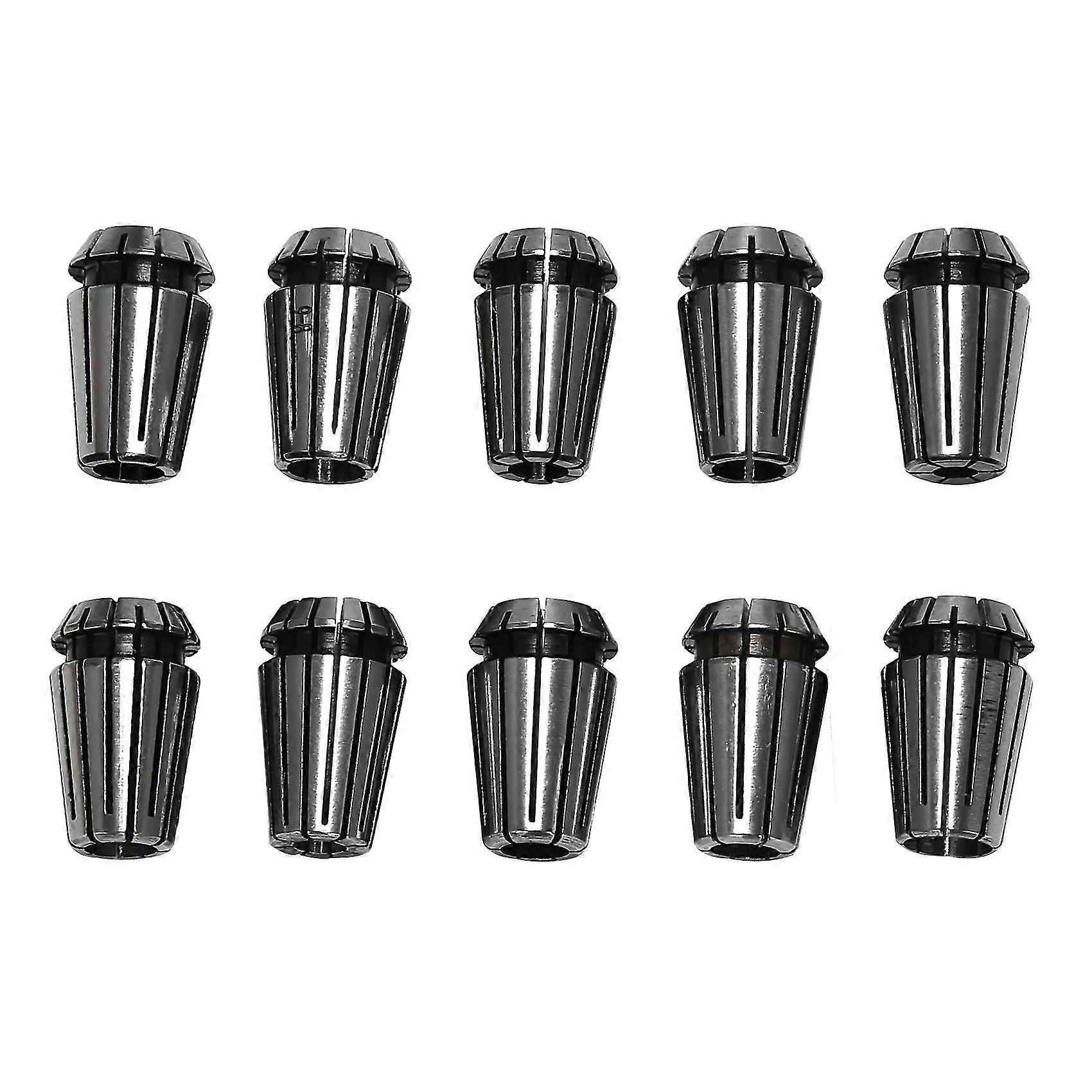 10pcs/set Ultra Precision Er16 1-10mm Spring Collet Set For Cnc Milling Lathe Tool Engraving Machin