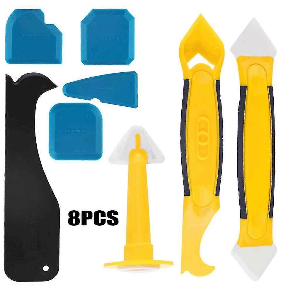 Silicone Gasket Straightener, Silicone Scraper, Silicone Caulking Tool (8pcs)