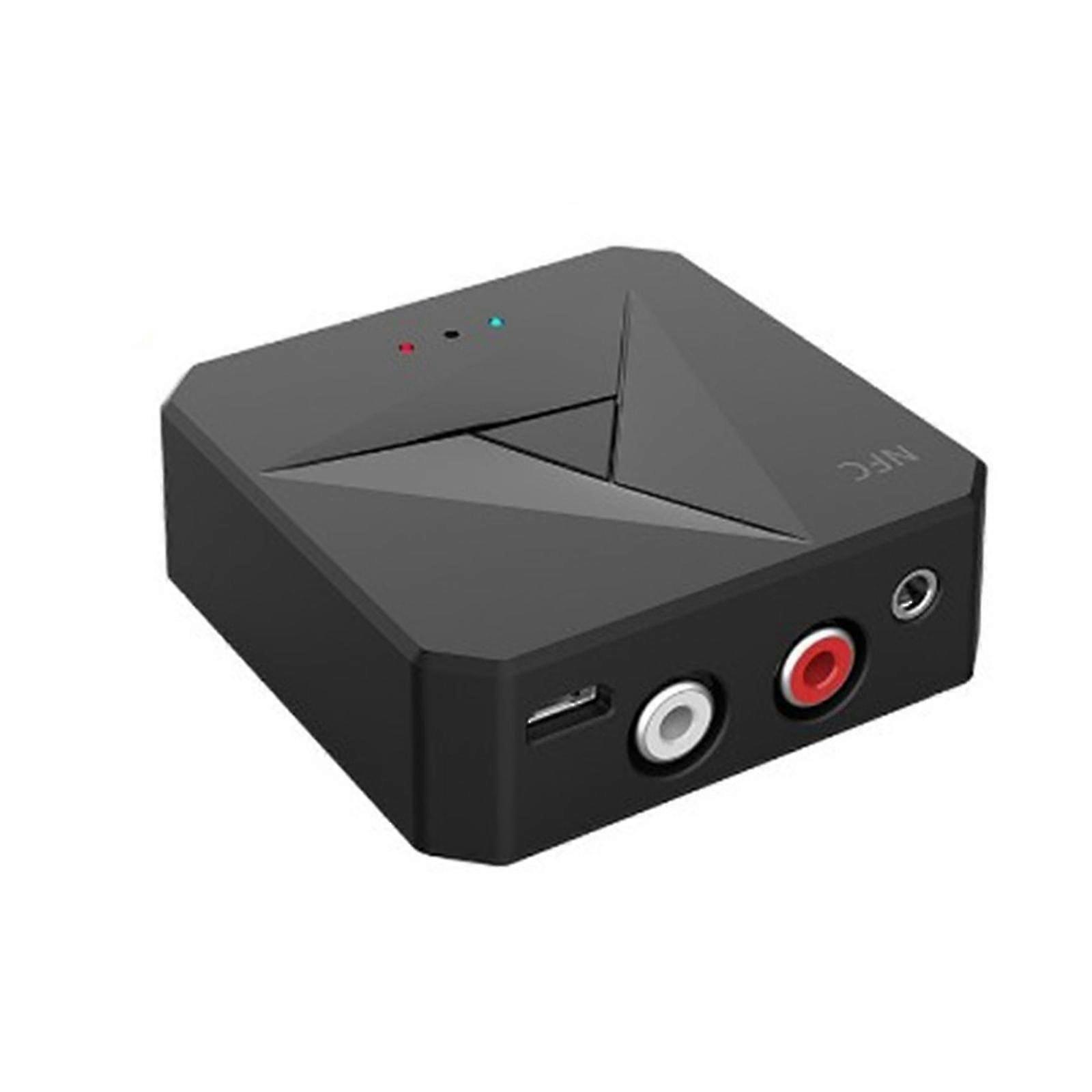 2 In 1 Bluetooth 5.0 Transmitter Receiver Wireless Audio Adapter 3.5mm Aux Car Stereo Rca Music Adapter With Microphone For Tv Headphone Speaker