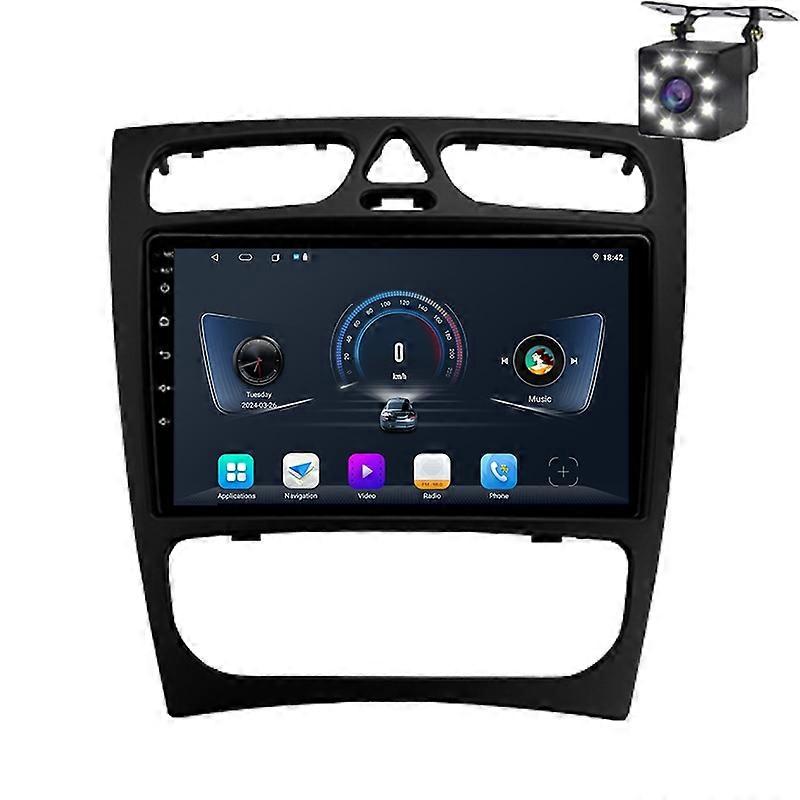 For Mercedes Benz C Class S203 CL203 2000-2004 Car Radio Multimedia Video Carplay Navigation GPS