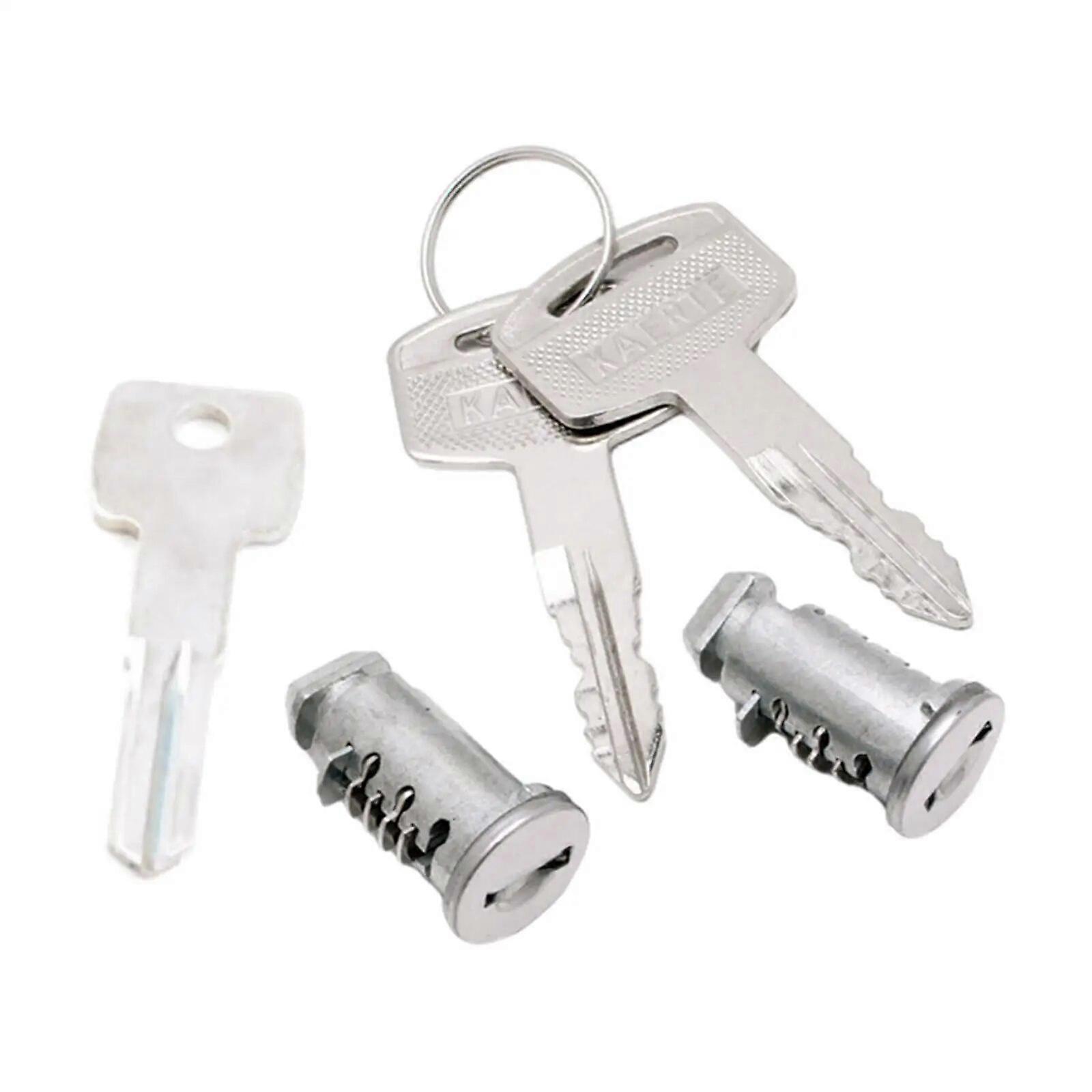 2x Lock Cylinders for Car Racks System Premium Accessories Easy to Install Roof Rack Cross Bars Lock Key Kit for SUV premium