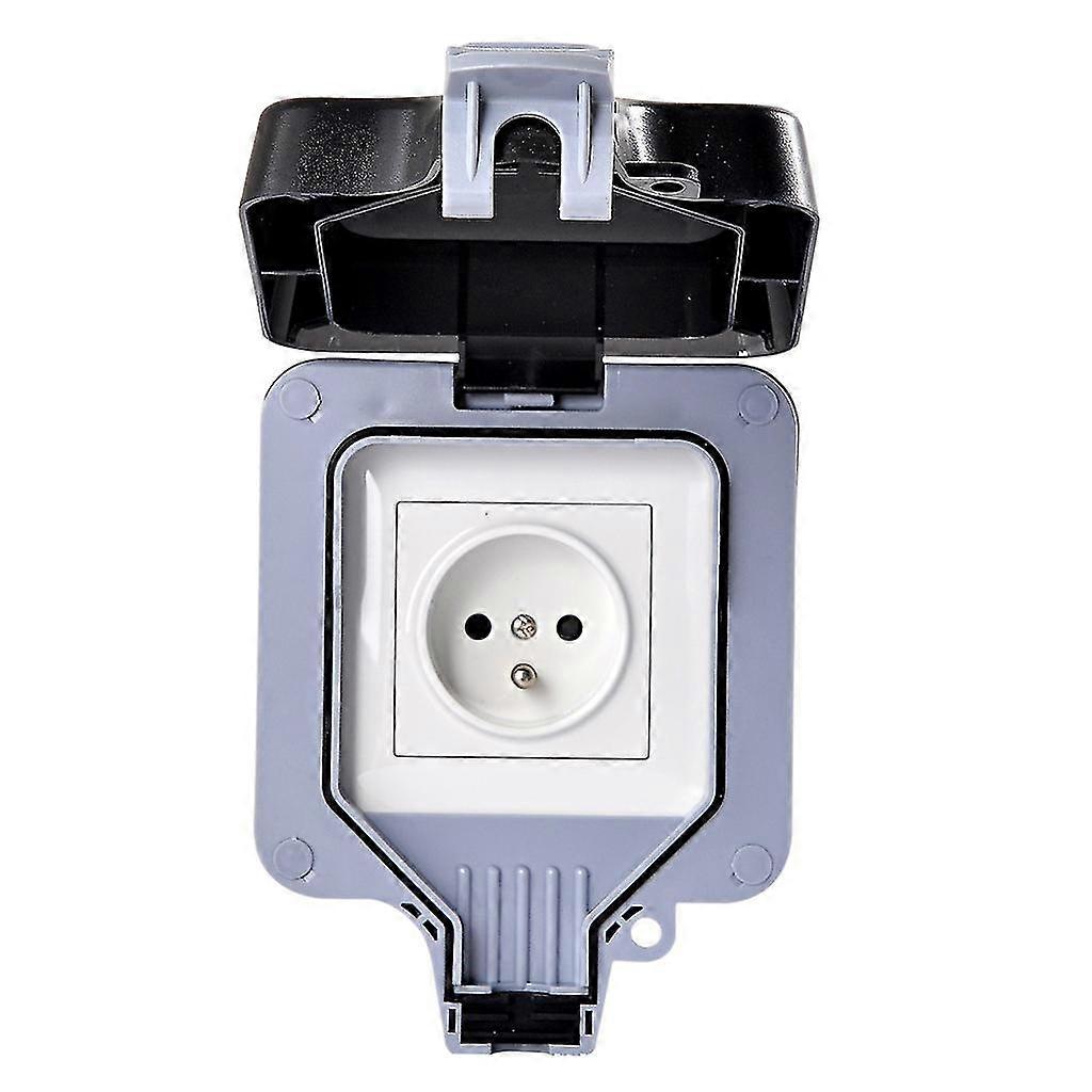 External Outdoor Ip66 1 Slot Wall Socket Dustproof Surface-mounted Protective