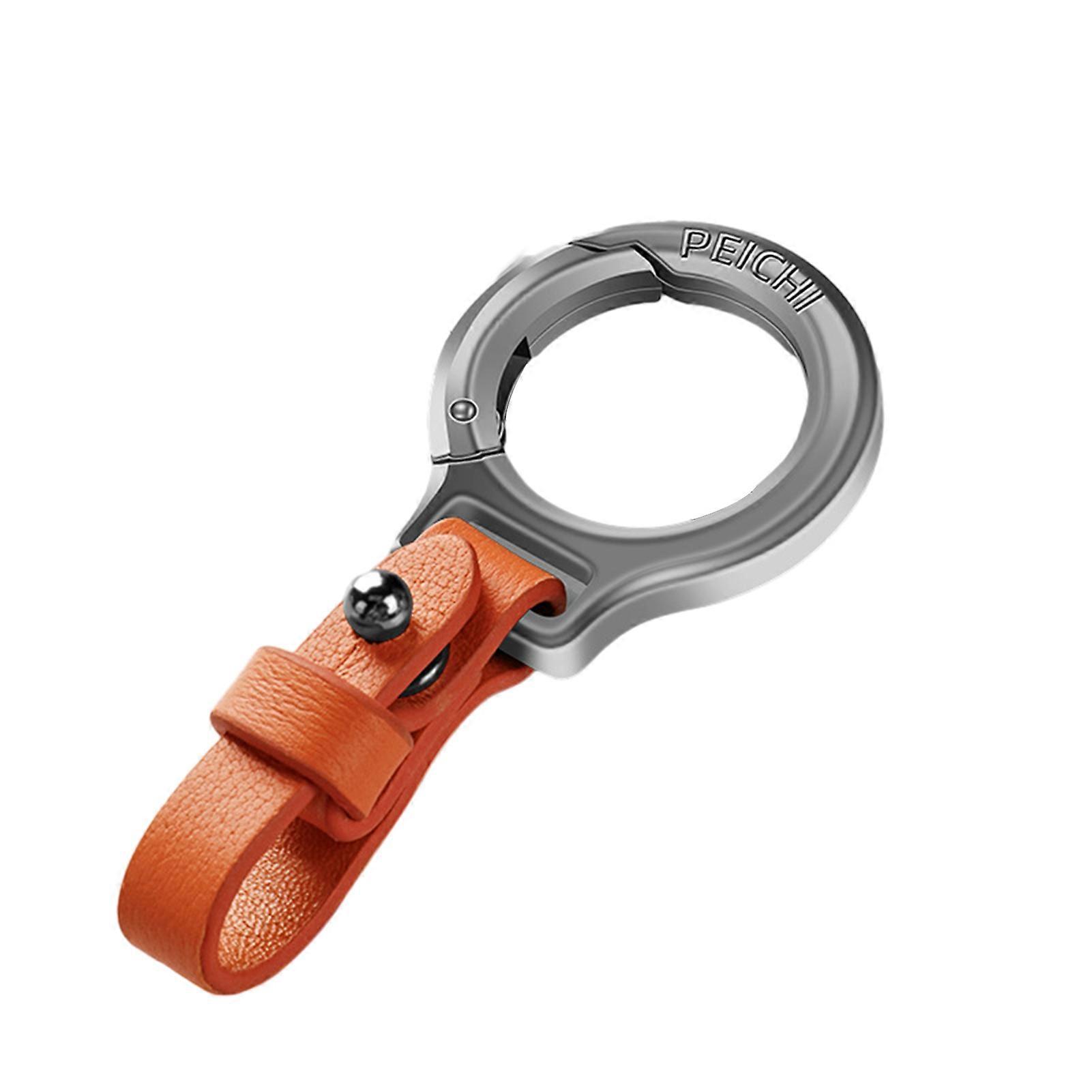 Personalized Car Leather Keychain Multi-Purpose Backpack Hanging Props for Key Belt Purse