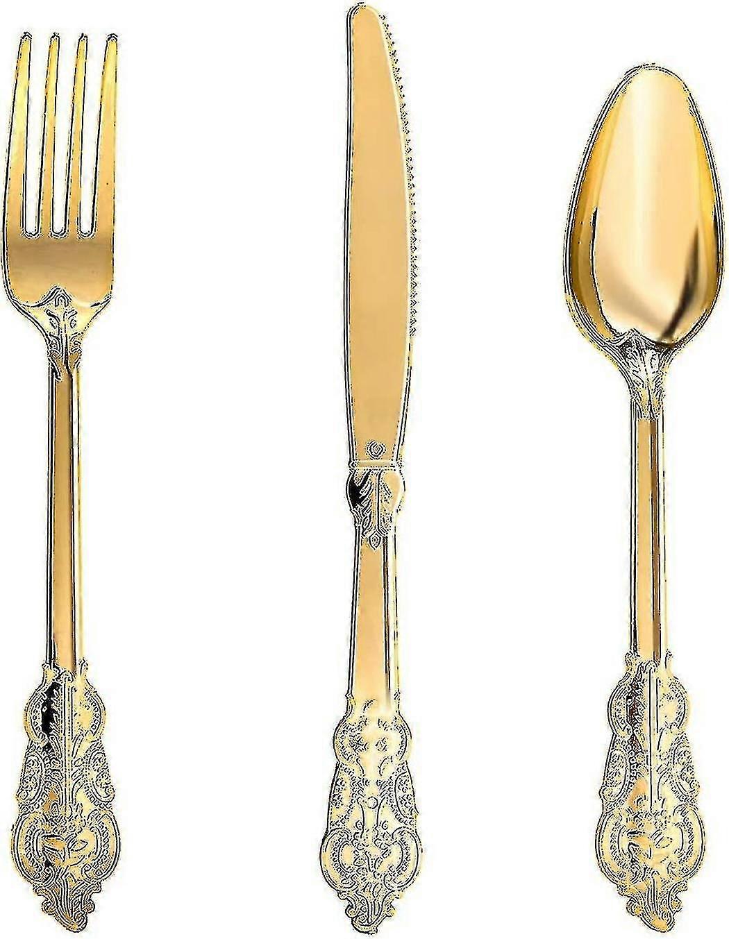 300pcs Silverware Dinnerware Flatware- W Cutlery Set, 100 Forks, 100 Spoons, 100 Kn, Utens