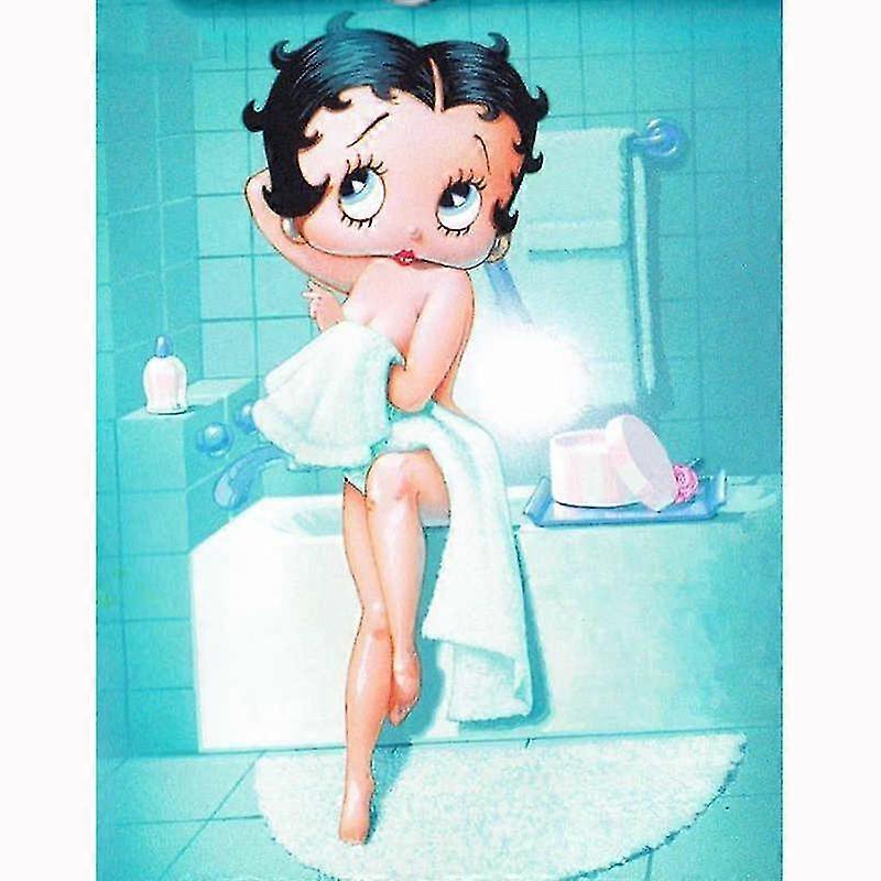5d Diy Diamond Painting Kit Betty Boop Art Diamond Embroidery Rhinestones Decorations For Home