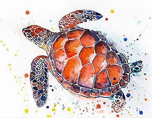 ウミガメダイヤモンド刺繍絵画3DフルドリルダイヤモンドモザイククロスステッチフルラウンドピクチャーDIYの装飾