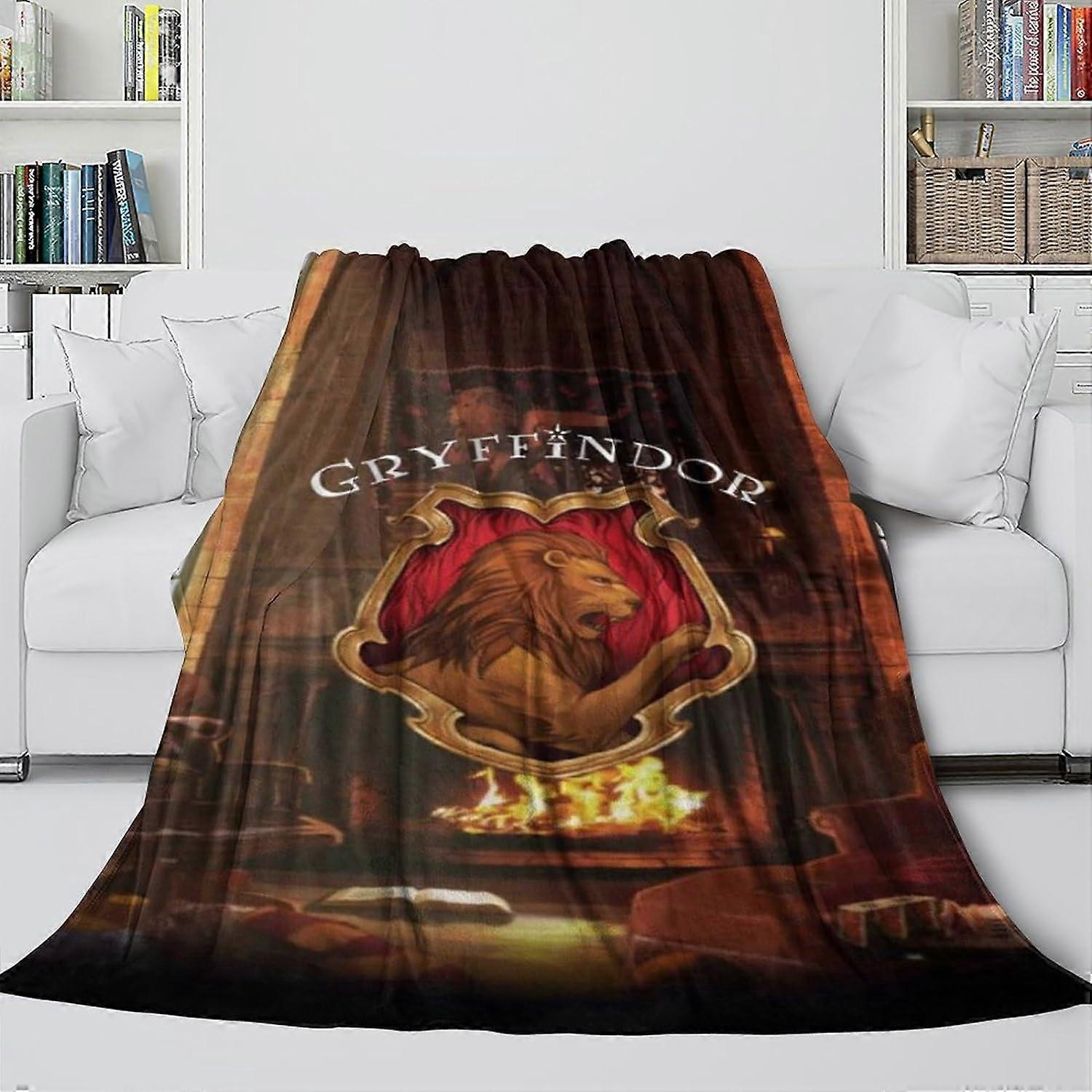 Gryffindor 3D Flannel Throw Blanket Lightweight Cozy Plush Blanket