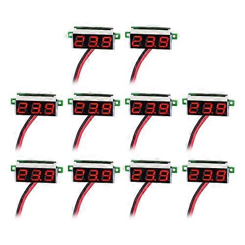 10 PCS 0.36 inch 2 Wires Digital Voltage Meter