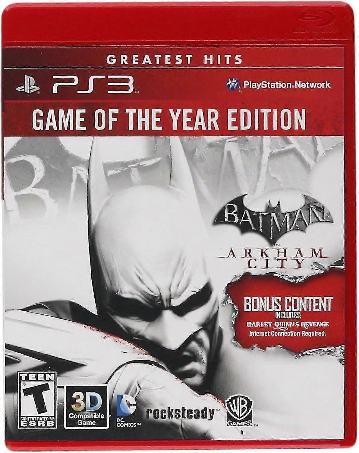 Batman: Arkham City - Game of the Year Edition (Greatest Hits) PS3 Game