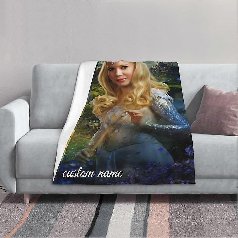 Two Layers Blanket Oz The Great And Powerful Custom Name Printed Bedspread Sofa Covers Travel Camping Blanket Christmas pigdz330