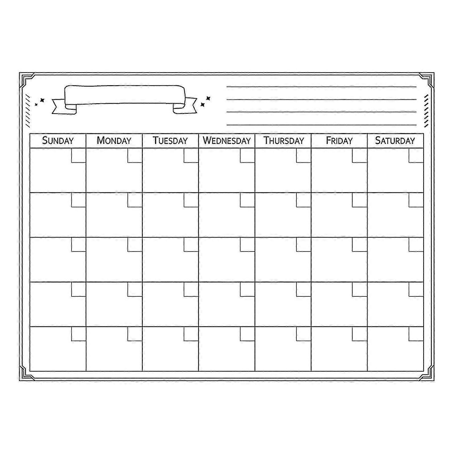Whiteboard Magnetic Calendars For Refrigerator Family Notepad Daily Planner