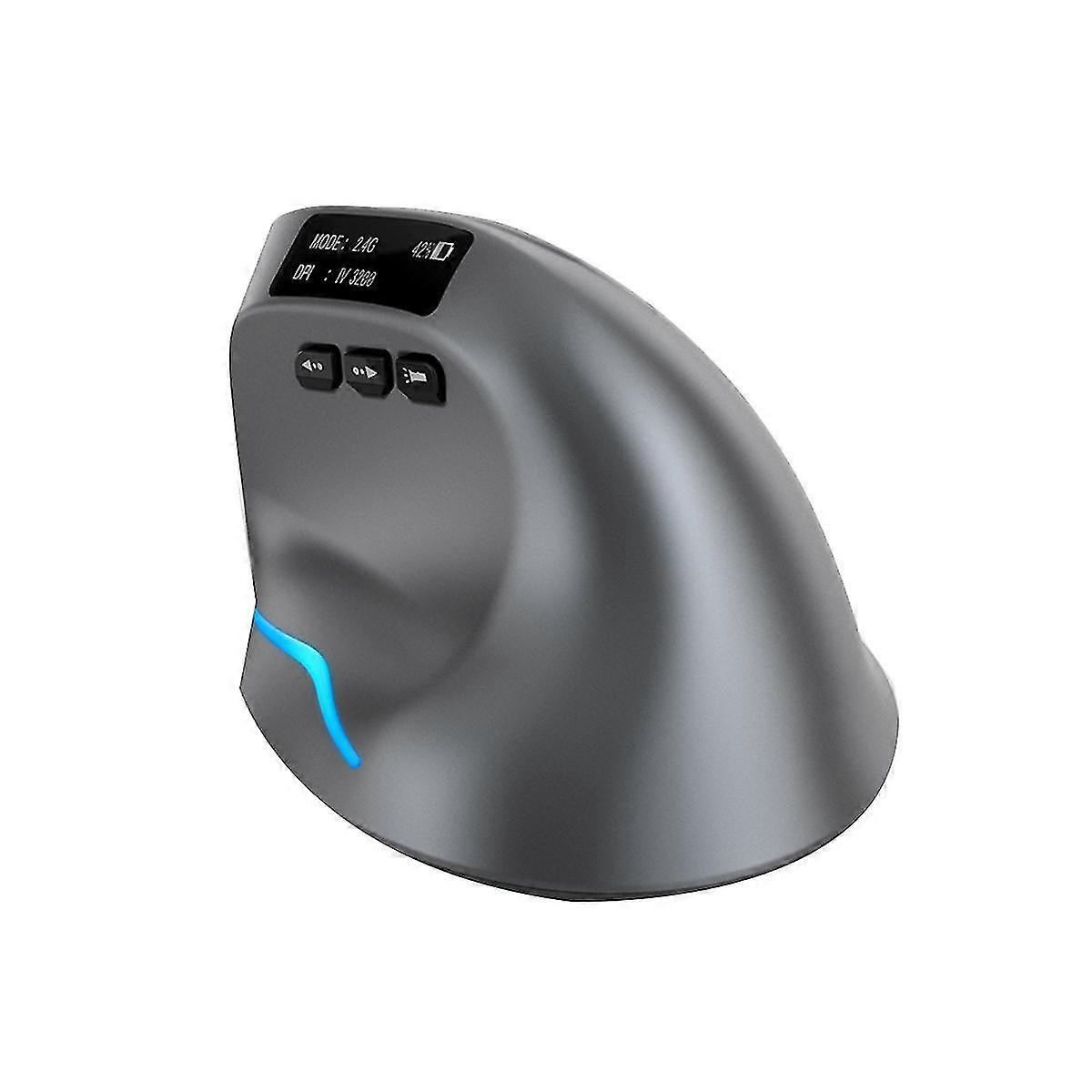 Bluetooth Wireless Mouse With Oled Screen Usb Rgb Rechargeable Mouse For Computer Laptop Tablet Erg