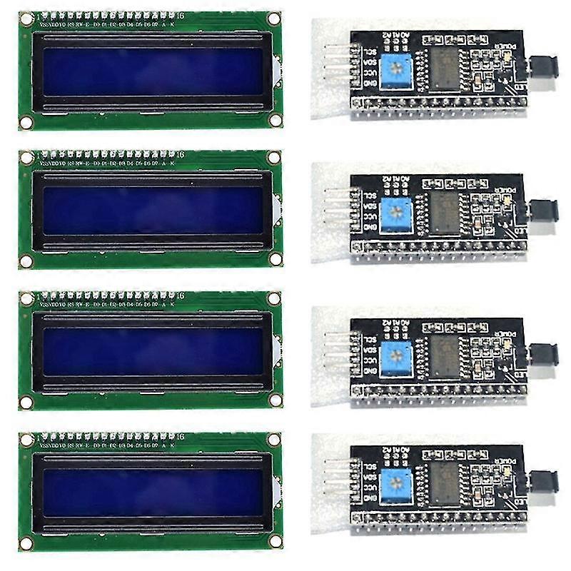8 Pieces Iic/ I2c/ Twi Lcd Serial Interface Adapter And Lcd Module