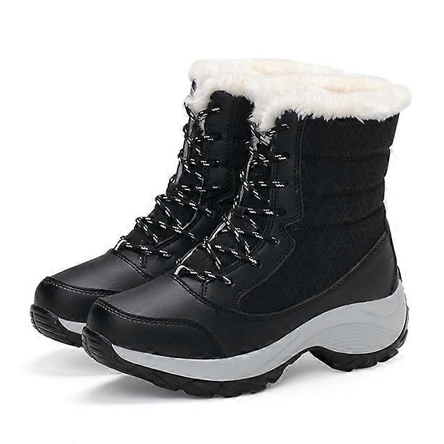 JWL-Women Boots Waterproof Winter Shoes Women Snow Boots Platform