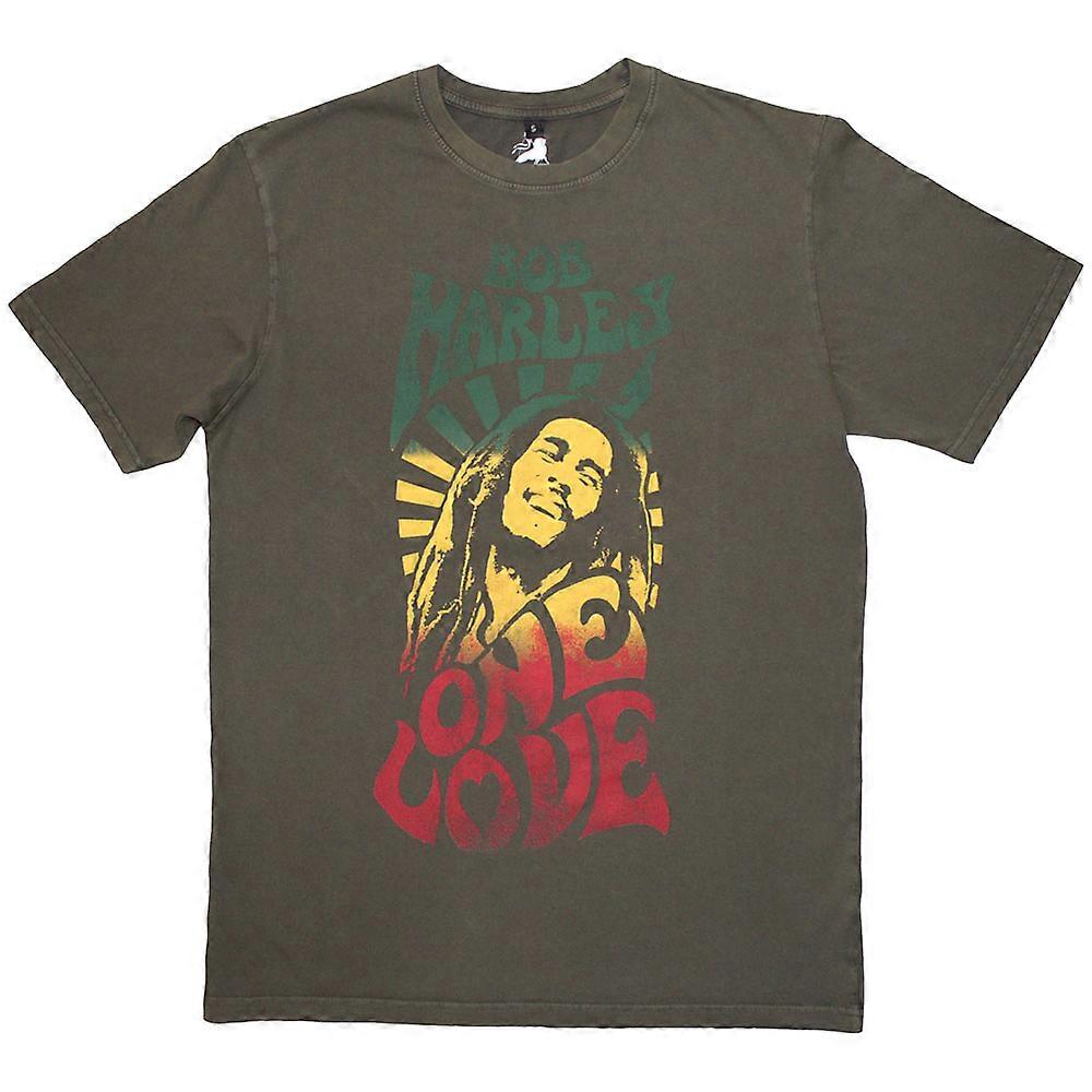 Bob Marley One Love Gradient 限量版 999 Only 高级水洗 T 恤