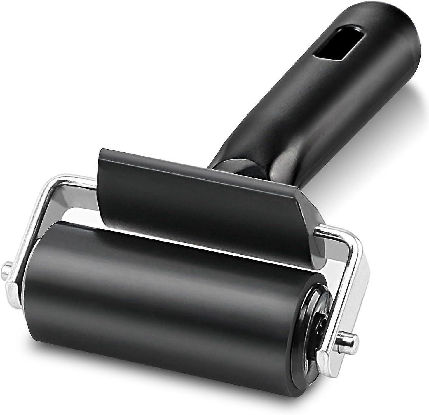 Rubber Roller, Ideal for Anti Skid Tape Construction Tools, Print, Ink and Stamping Tools (2.5-Inch, Black)