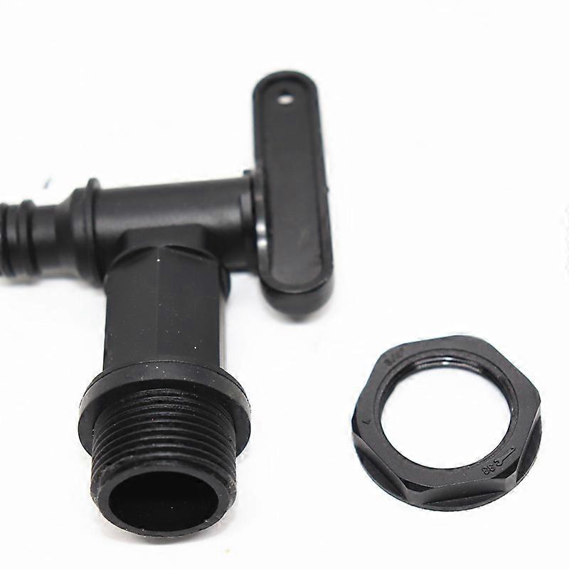 Plastic Tank Faucet, IBC Water Storage Box Adapter, Garden Hose Faucet Adapter, for Rainwater Collector, Fuel Tank (Plastic)