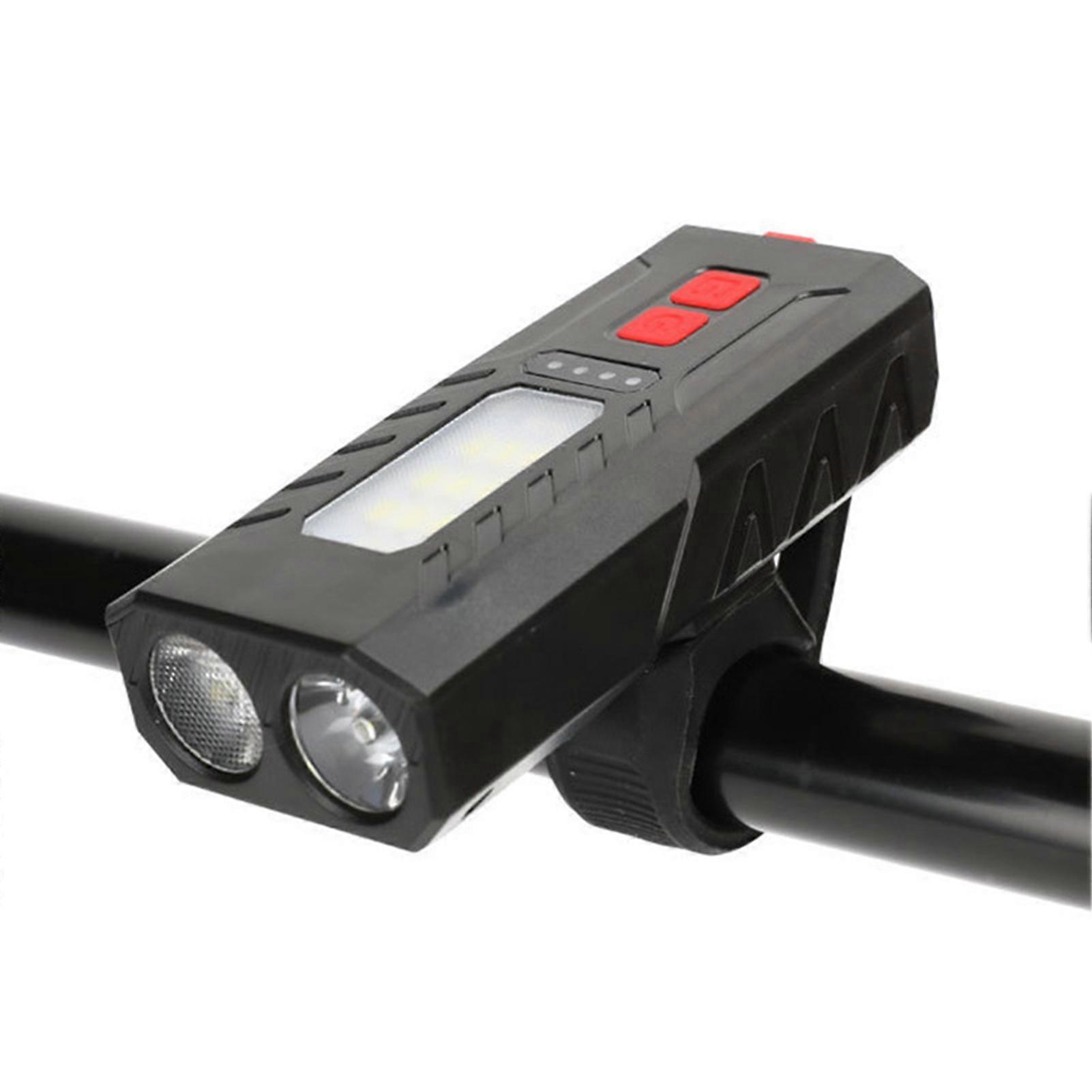 Bike Headlight High Brightness Waterproof Rechargeable Compact Size Multiple Lighting Modes USB Charging Bicycle Front Headlight Bicycle Light Bike Su