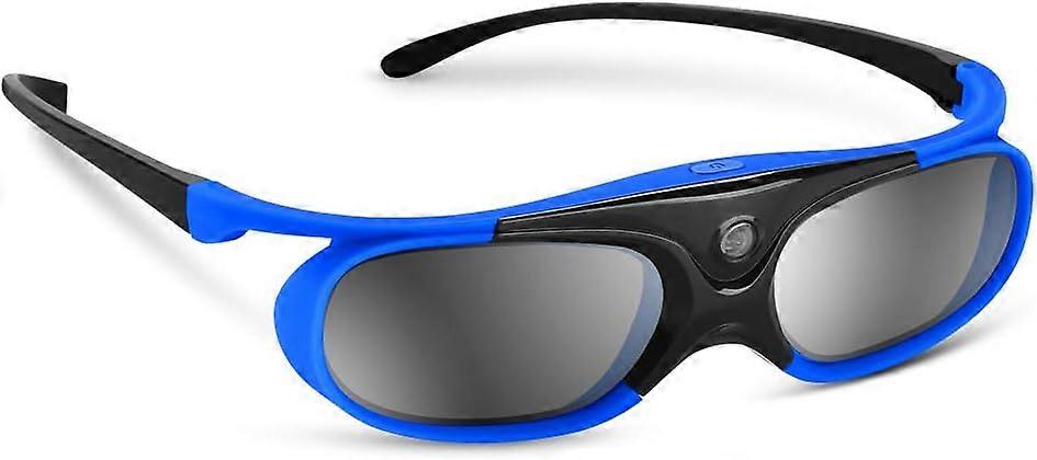 3D Glasses Active Shutter Dlp-Link Compatible with Optoma Benq Sharp Acer Samsung Mitsubishi DLP Projectors - Blue 1-Pack