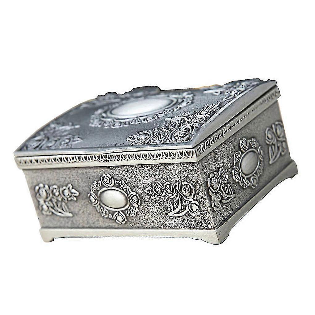 Pewter vintage ékszerdoboz ón ékszerdoboz