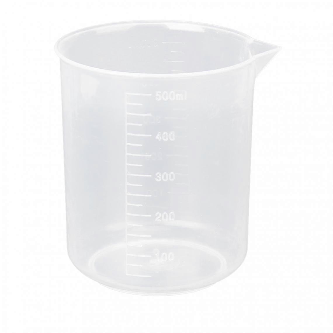 50ml-500ml Clear Graduated Beaker Measuring Cup Kitchen Lab Tool 500ml