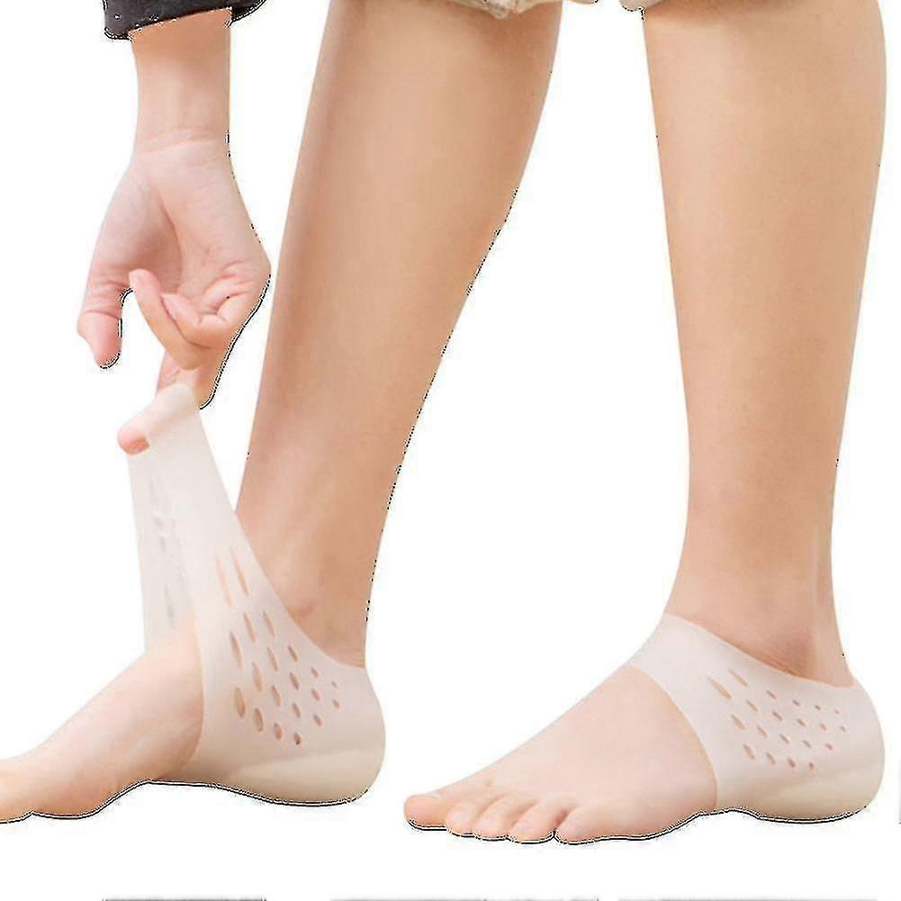 Height Increase Heels Sleeves Gel Heel Height Invisible Elevators Pads Arch Support