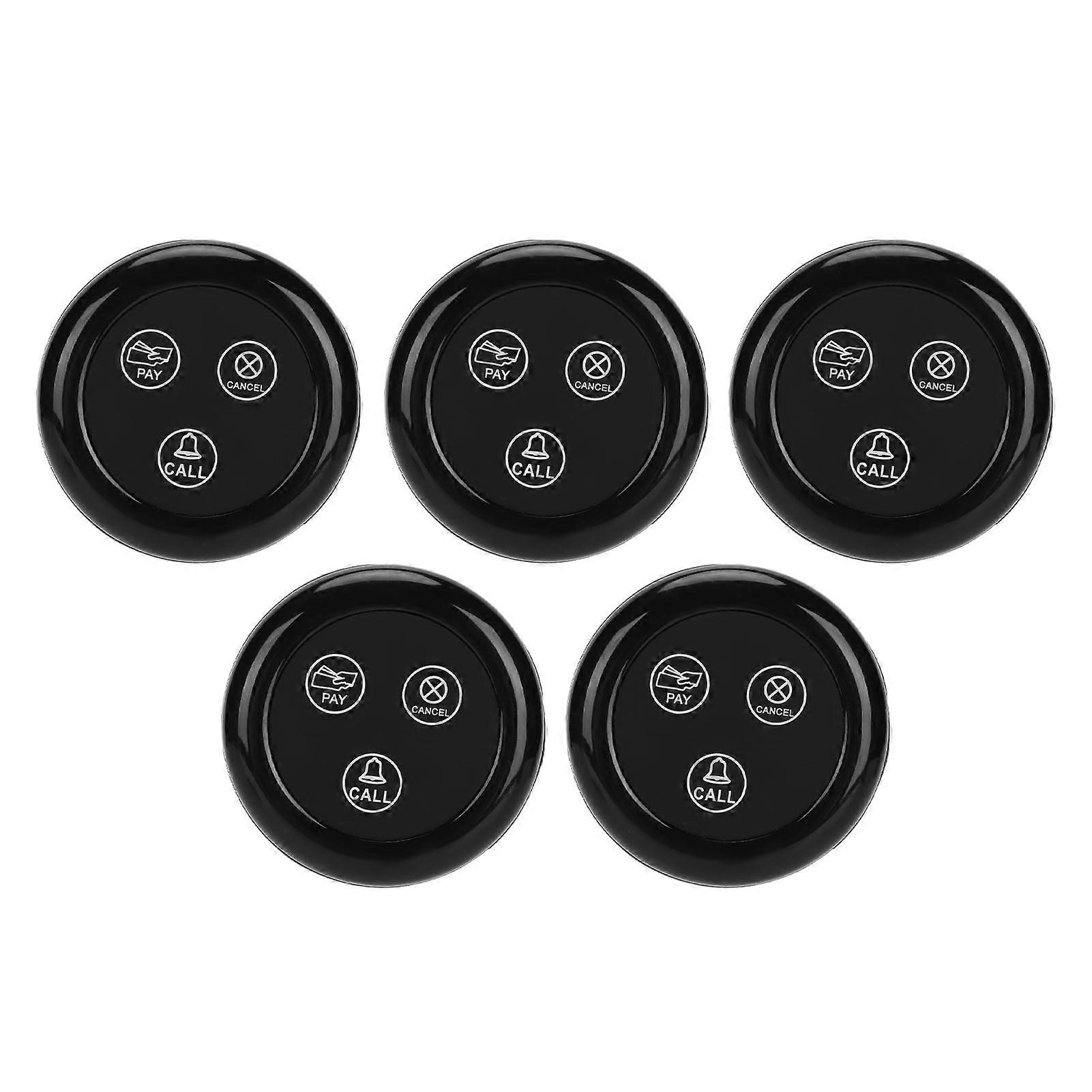 5pcs Wireless Caregiver Pager Call Button Wasserdicht 433MHZ Long Operating Range Older Nurse Alert Button