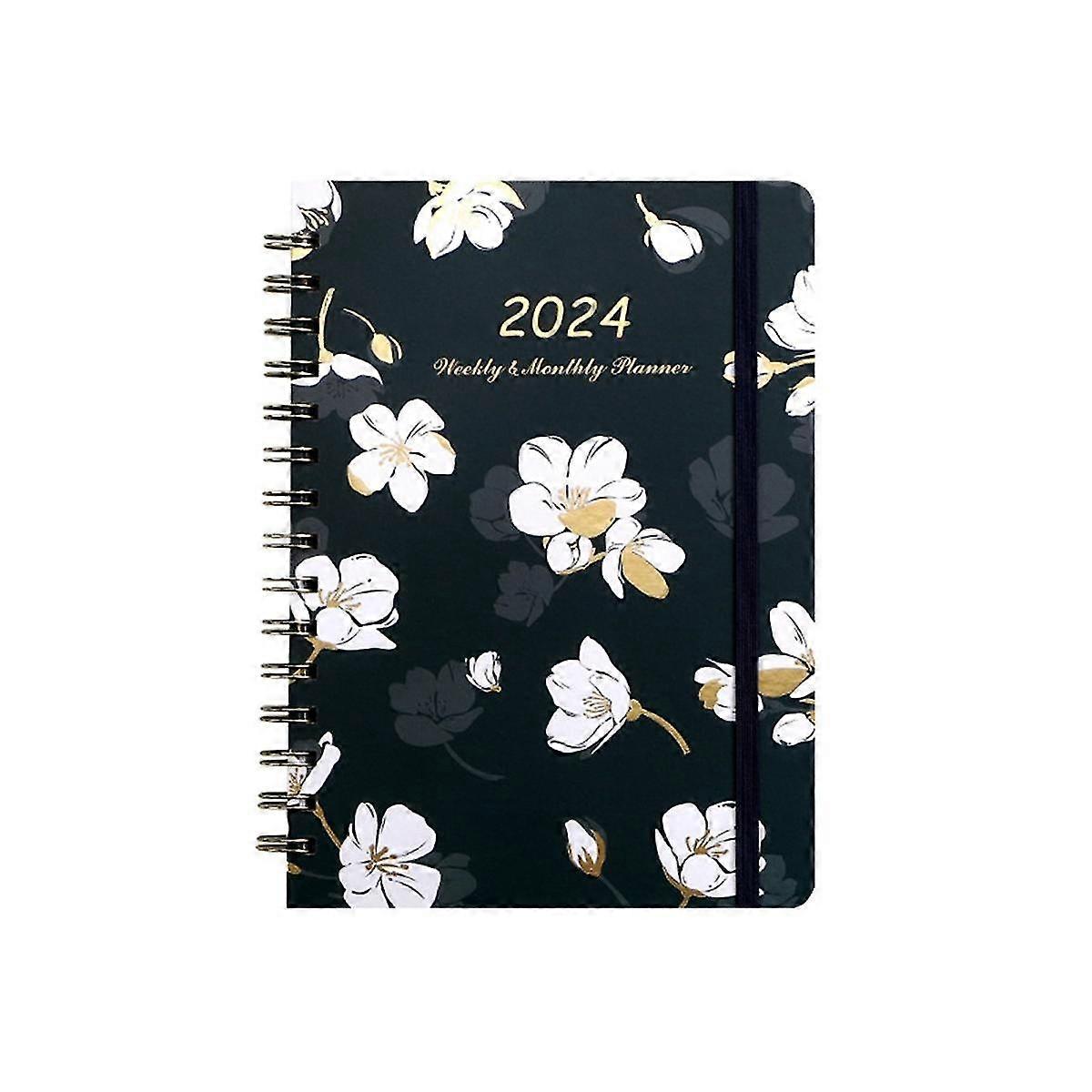 2024 Planner, Weekly Monthly Planner 2024 With Tabs, Jan - Dec 2024, Planner Weekly Planner Spiral Bound, 15.5x21.5cm A