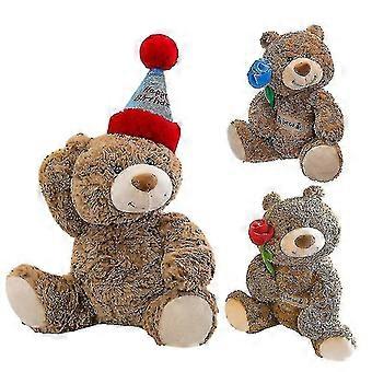 Teddybär mit Rose Weiche Plüsch Bär Puppe Kuscheltiere Spielzeug Valentinstag Dekorative Geschenke Für Freundin Liebhaber Mama Kinder hohe Qualität
