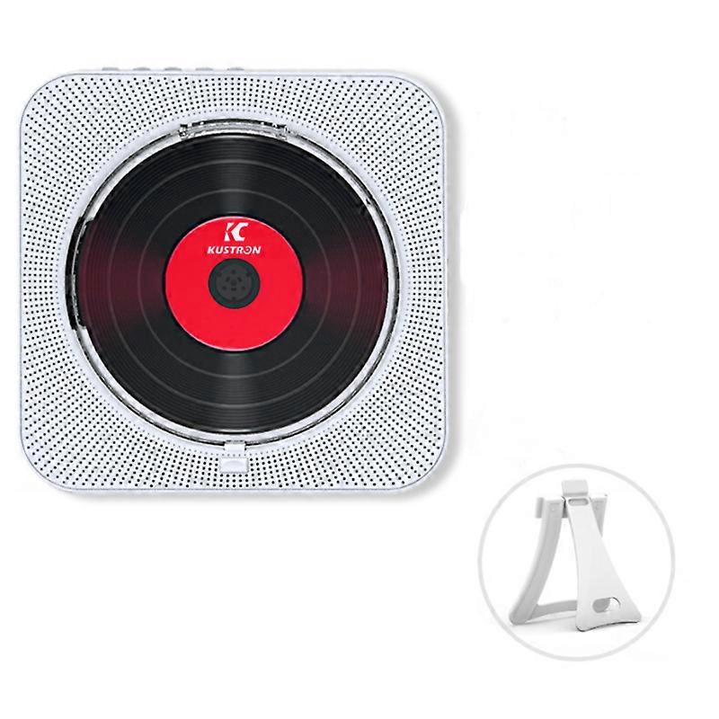 Portable Cd Player Bluetooth Speaker Stereo Led Screen Wall Mountable Music With Ir Remote Control Fm Radio