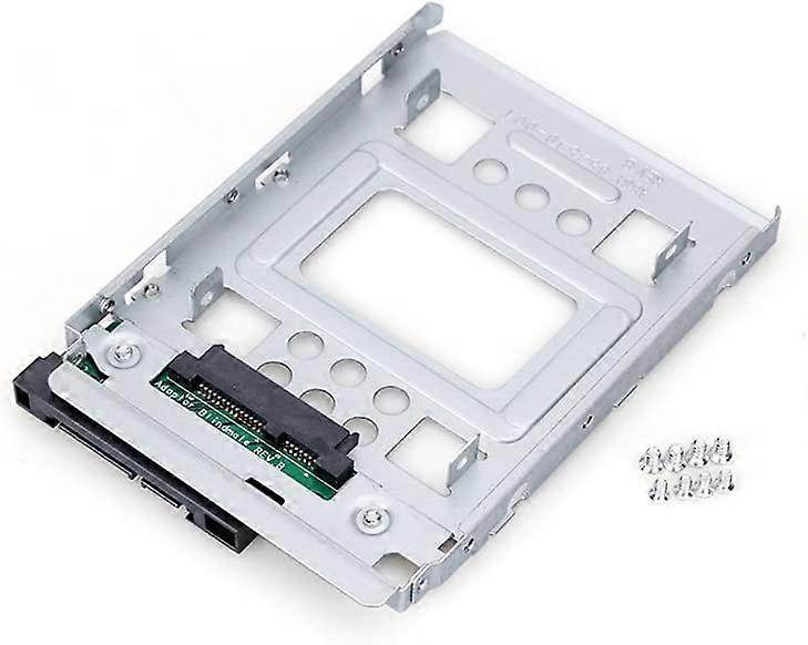 RGBS 2.5" SSD To 3.5" SATA Hard Disk Drive HDD Adapter Caddy Tray Cage Hot Swap Plug Converter Bracket Compatible with All The 3.5" SATA/SAS Drive Cad