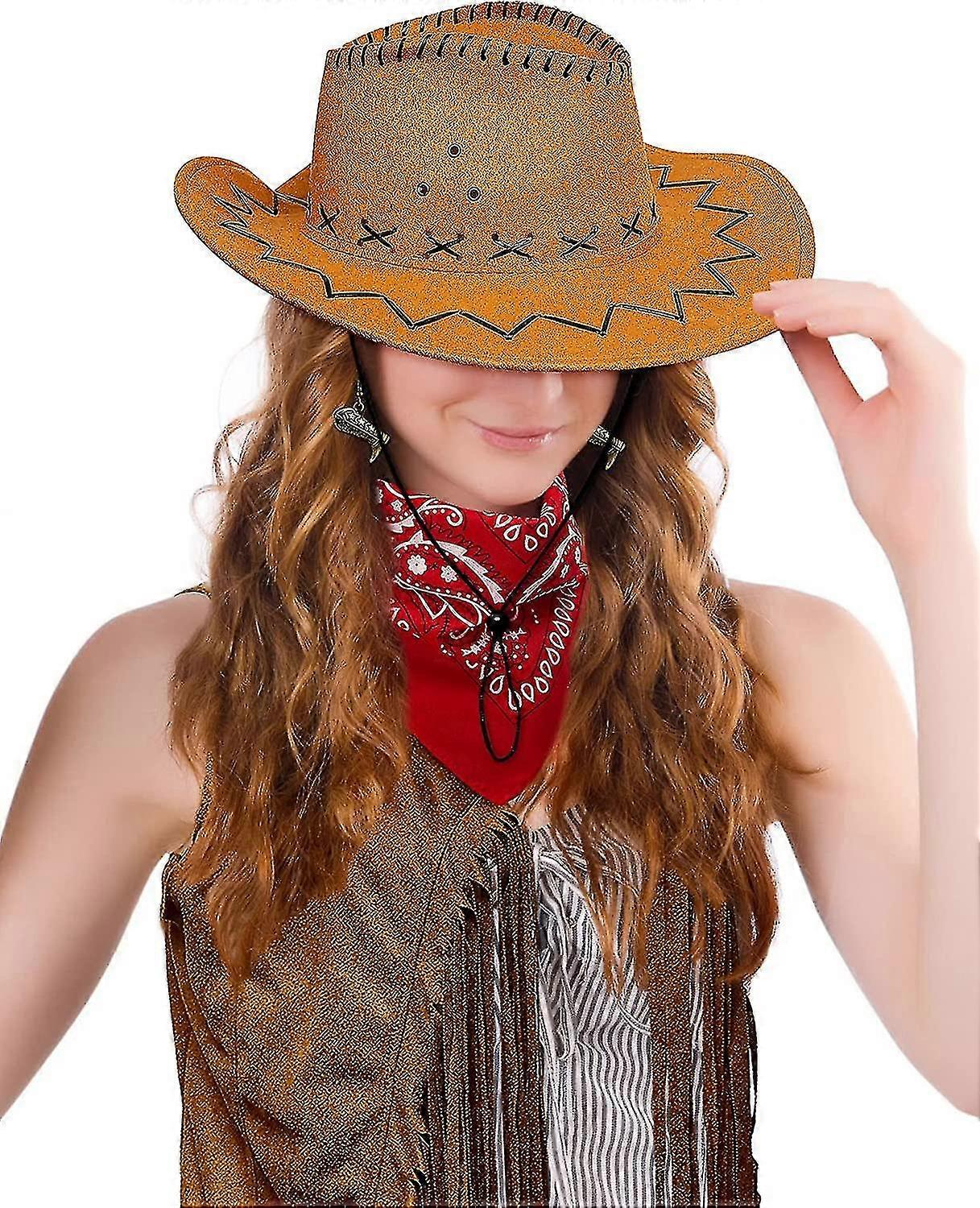 Orecchini Pendenti Fatti A Mano In Rame - Stivali E Cappello Da Cowboy, Gioielli Western