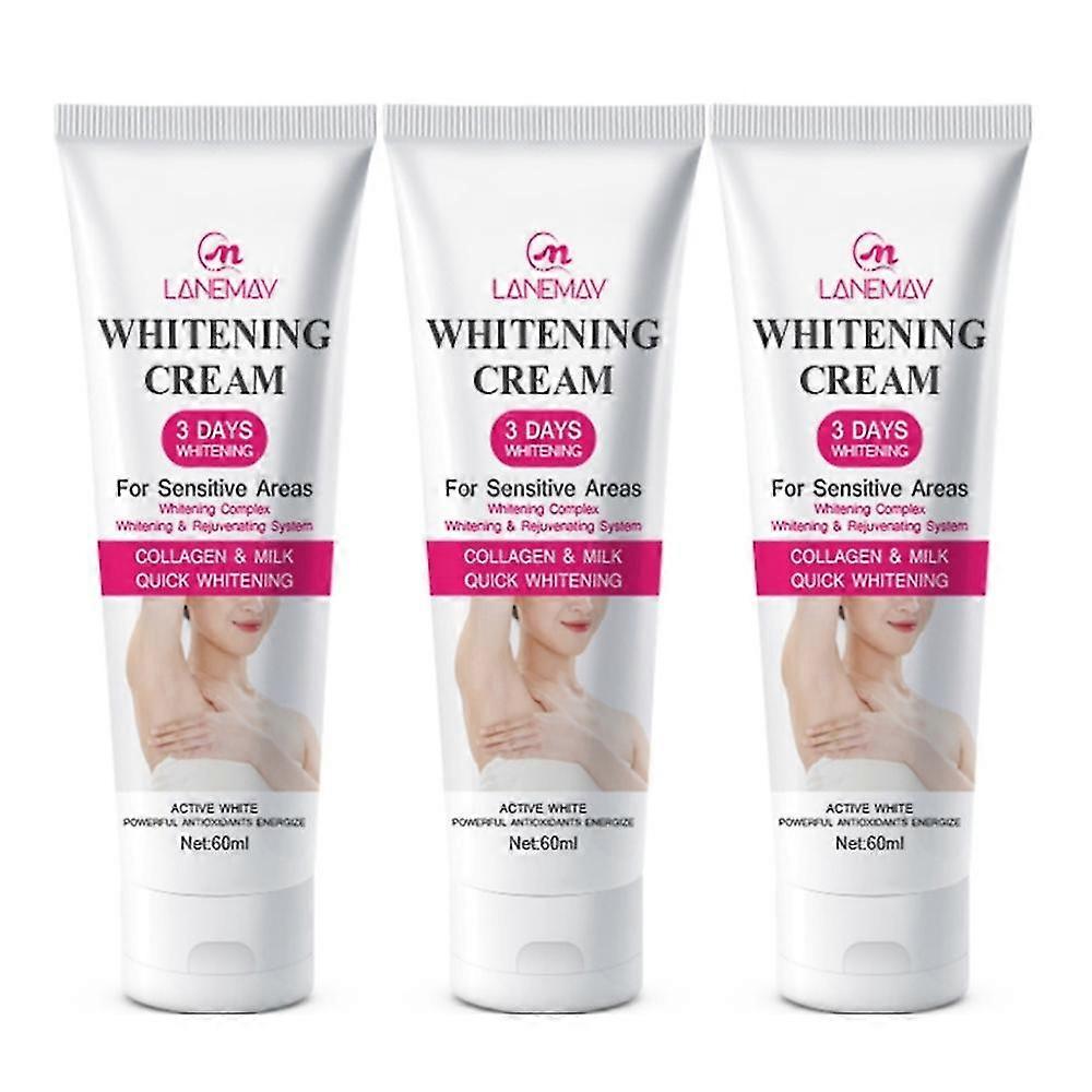 3 قطع السيدات أجزاء خاصة تحت الإبط تبييض كريم تبييض أجزاء حساسة تبييض واسوداد الإبط كريم الجمال