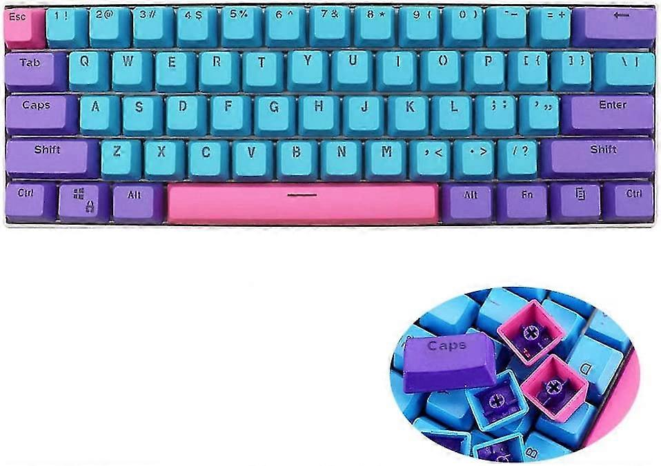 61 Pbt Keycaps 60%, One Duck Egg