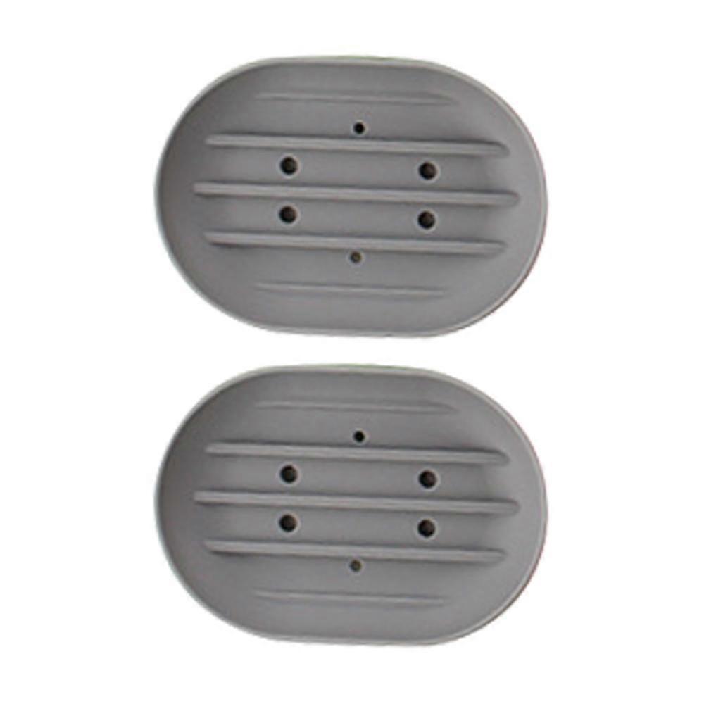 Paquet de 2 porte-savon avec drain, porte-savon, conomiseur de savon, nettoyage facile, sec, rose