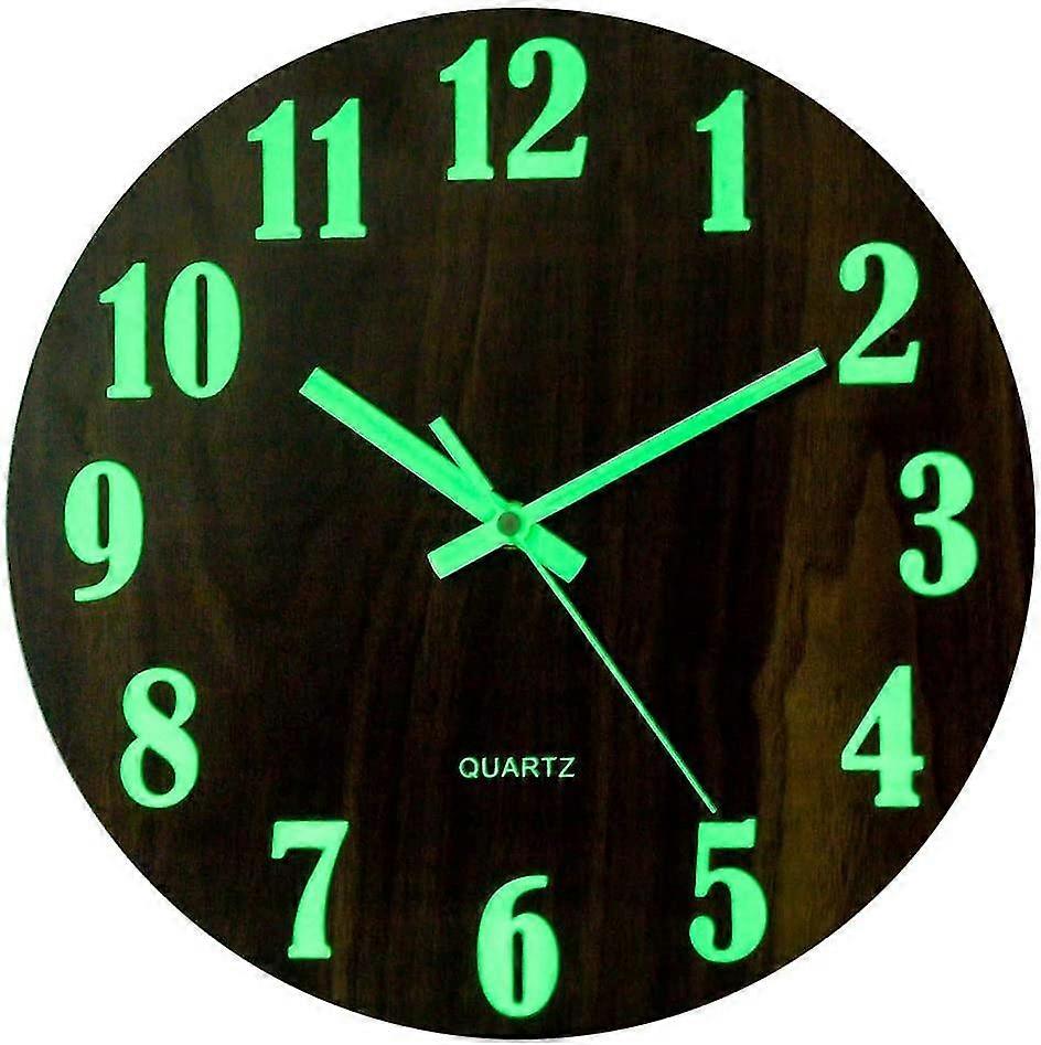 Newway Luminous Wall Clock Modern Decorative Noiseless Wall Clock Large Face