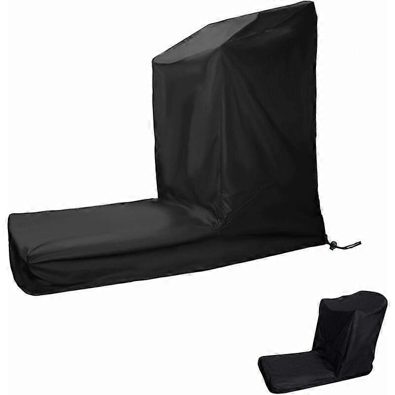 Waterproof Treadmill Cover Non-Foldable Treadmill Cover with Closure and Drawstring (Black)