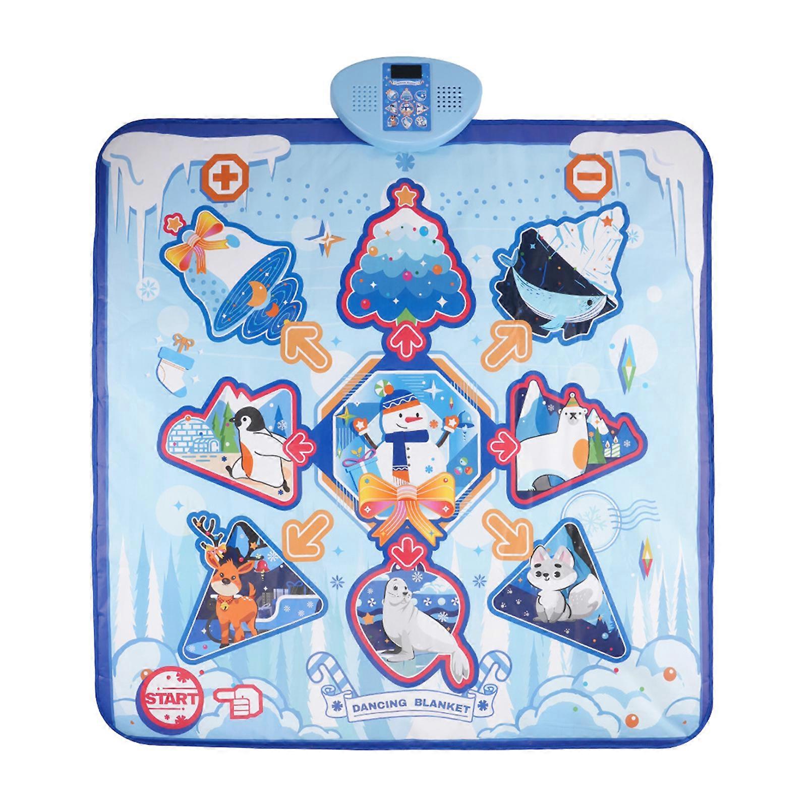Upgraded Dance Mat for Kids - 7 Game Modes, 10 Challenge Levels, 10 Built-in Music and LED Lights,2023 New