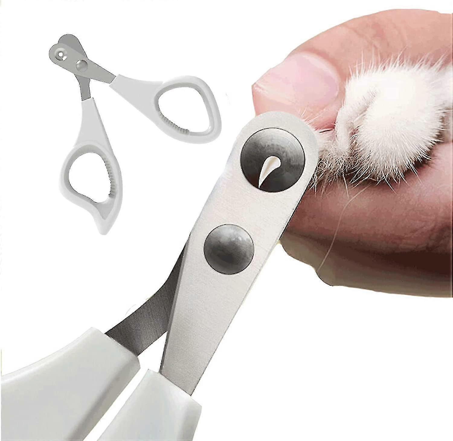 Cat Nail Clippers, Pet Claw Scissors With 2mm Positioning Hole, Pet Nail Clippers For Small Animals, Non-slip