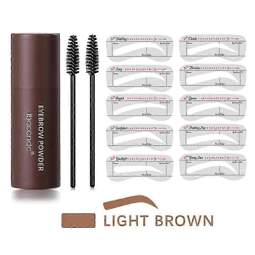 One Step Eyebrow Stamp Stencil Kit Adjustable Perfect Shape Brow Powder Makeup
